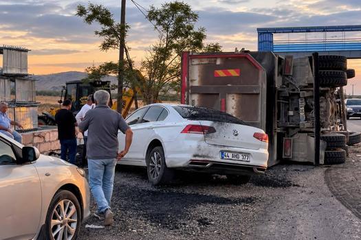 Malatya'da kamyonun çarptığı yaya ağır yaralandı