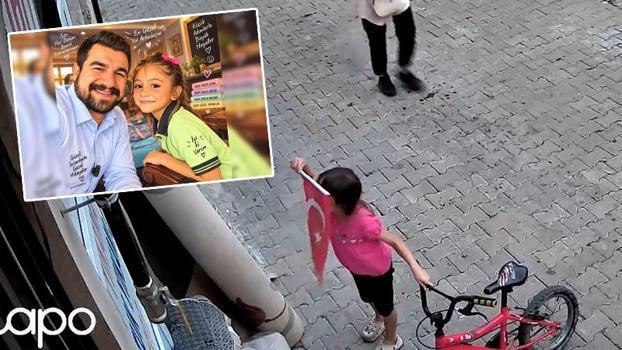 7 yaşındaki Nehir'in bayrak sevgisi kamerada