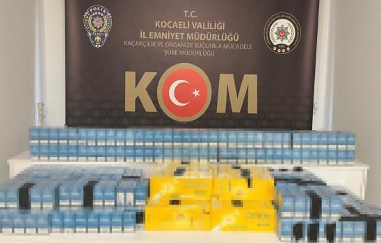 1400 paket kaçak sigara yakalandı: 1 gözaltı