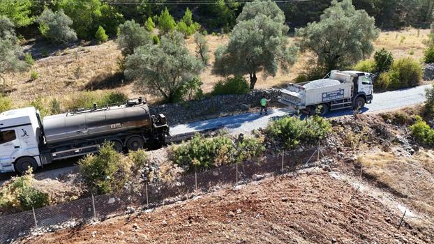 Menteşe'de iki mahalleyi bağlayan yeni yol tamamlandı