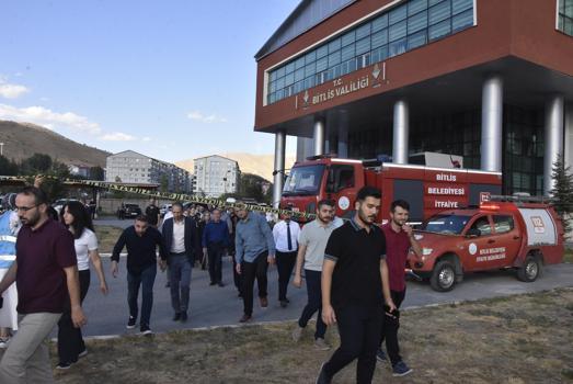 Bitlis Valiliği’nde yangın tatbikatı