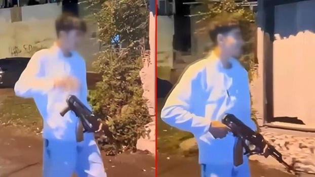 Sarıyer’de husumetlisine gözdağı için kalaşnikofla havaya ateş açtı, yakalandı