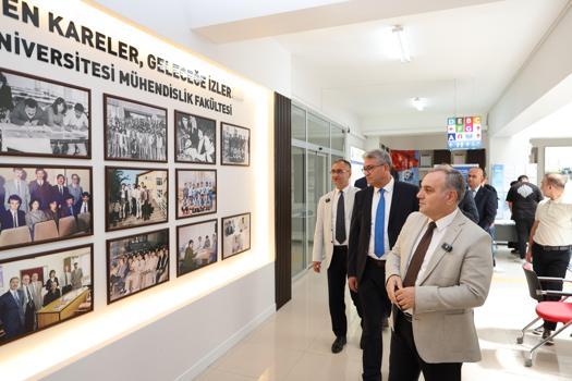 ERÜ Rektörü Altun, Mühendislik Fakültesi’nde incelemelerde bulundu