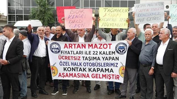 Özel halk otobüsü esnafından ücretsiz taşımaya düzenleme talebi