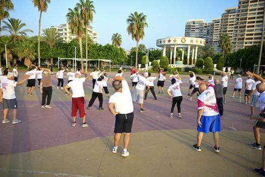 Mersinliler güne sporla başladı