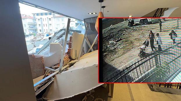 Avcılar’da kontrollü yıkım sırasında bina çöktü; yoldan geçenler son anda kurtuldu