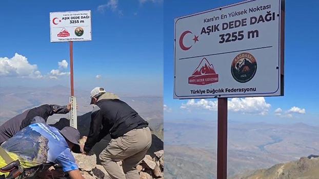 Kars’ın en yüksek noktası Aşık Dede Zirvesi olarak belirlendi