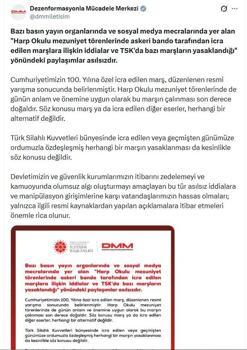 DMM: TSK'da bazı marşların yasaklandığı yönündeki paylaşımlar asılsız