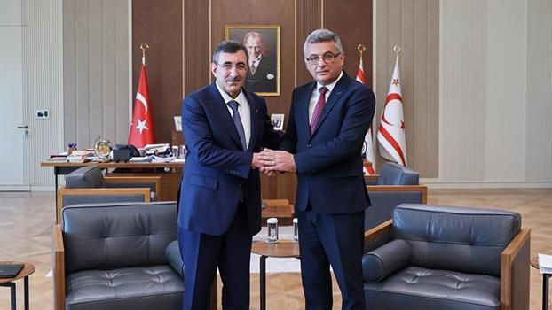 Cumhurbaşkanı Yardımcısı Yılmaz, KKTC Cumhurbaşkanı Erhürman ile görüştü