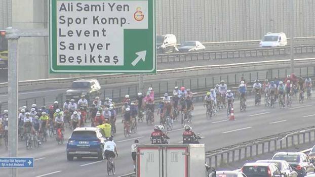 İstanbul’da bisiklet yarışı nedeniyle FSM Köprüsü'nde Ankara yönü trafiğe kapatıldı