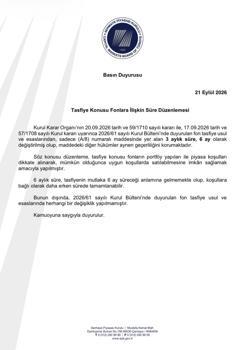 SPK, fonların tasfiyesinde süreyi 6 aya çıkardı