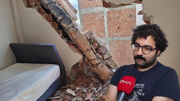 Zeytinburnu'nda yıkım sırasında yan dairenin duvarı çöktü: Kardeşim geç uyansaydı, üstüne gelebilirdi