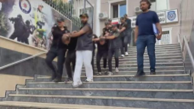 Kağıthane'de servis araçlarını ateşe veren 9 şüpheli tutuklandı