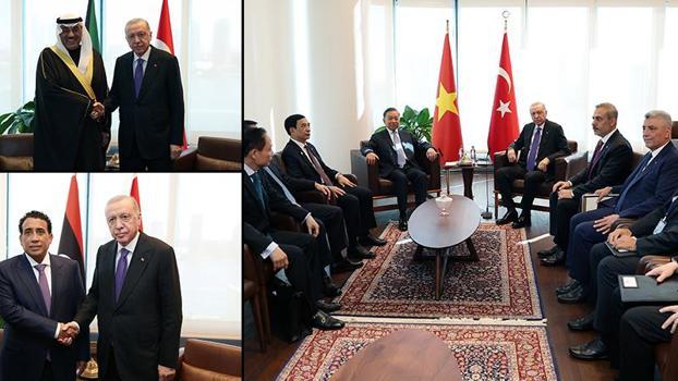 Cumhurbaşkanı Erdoğan'dan diplomatik görüşmeler