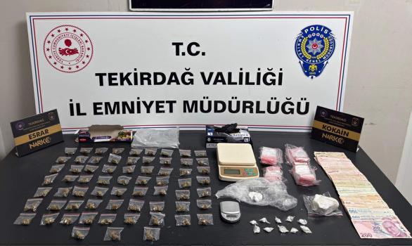 Tekirdağ'da uyuşturucu operasyonlarında 25 tutuklama