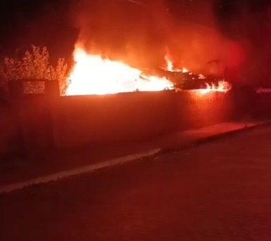 Çorum’da tandır evi yandı