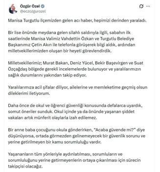 Özgür Özel: Ortada görmezden gelinemeyecek bir güvenlik sorunu var