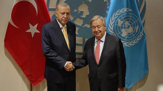 Cumhurbaşkanı Erdoğan, BM Genel Sekreteri Guterres ile bir araya geldi