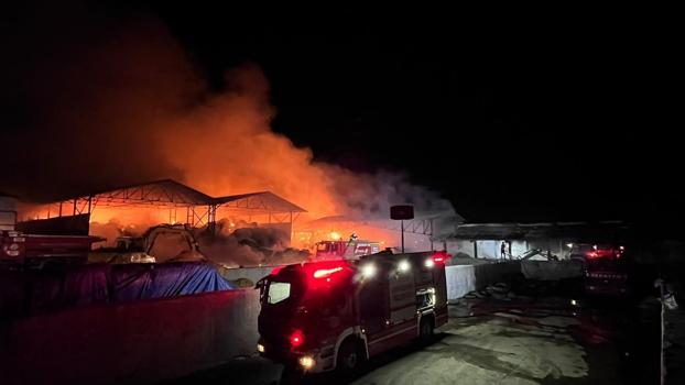 Samsun’da saman deposunda yangın