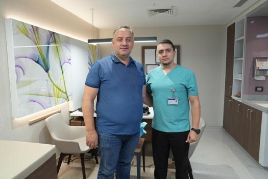 15 yıldır kolunda taşıdığı kitleden ablasyonla kurtuldu