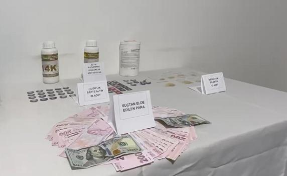 Kuyumculara sahte altın satmak isteyen şüphelilere jandarma operasyonu