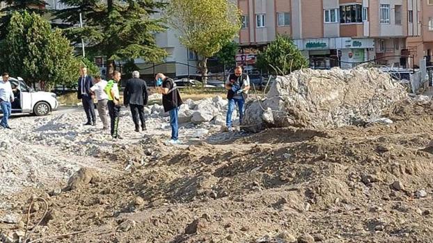 Çorum’da okul binasının yıkımı sırasında kafatası ve kemik parçaları bulundu