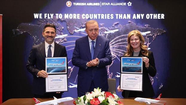 THY ile Boeing arasında 150 adet uçak siparişi anlaşması imzalandı