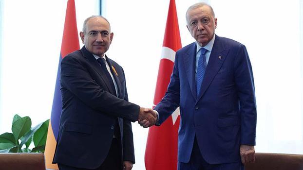 Cumhurbaşkanı Erdoğan, Ermenistan Başbakanı Paşinyan'ı kabul etti