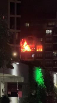 Bursa’da apartman dairesinde çıkan yangın söndürüldü