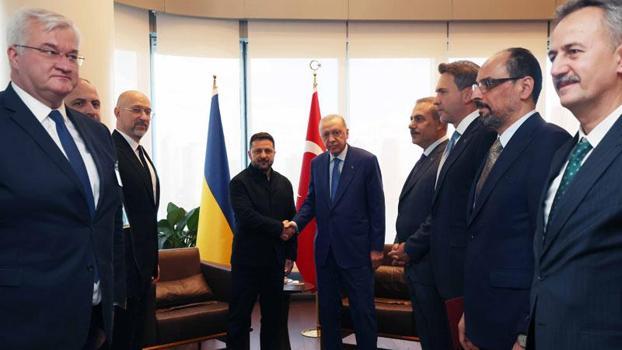 Cumhurbaşkanı Erdoğan, Ukrayna Devlet Başkanı Zelenskiy ile görüştü
