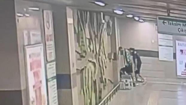 Beyoğlu’nda metroda uyuyan kişinin cep telefonunu çalan şüpheli yakalandı