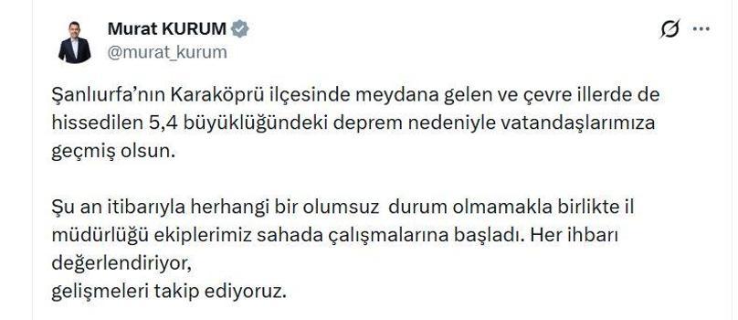 Şanlıurfa'da 5.4 büyüklüğünde deprem (3)