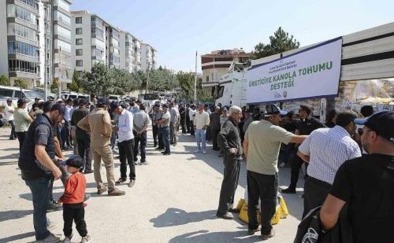ABB, yüzde 50 hibeli kanola tohumunu üreticiyle buluşturdu