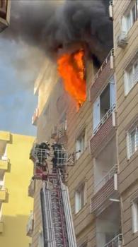 Mardin’de çıkan yangında daire kullanılamaz hale geldi