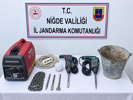 Kaçak kazı yapan şüpheli yakalandı