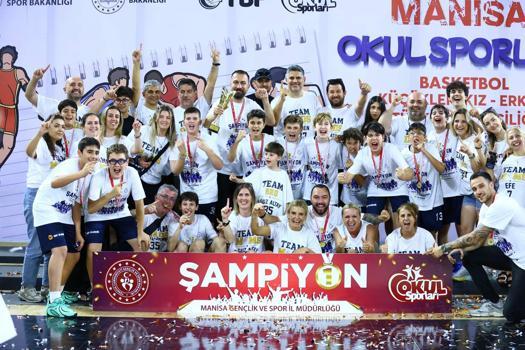 Namağlup Türkiye şampiyonu devlet okulu basketbol takımı, yeni sezon için sahada