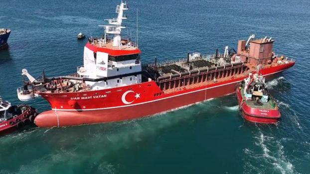 İlk yerli tarama gemisi 'UAB MAVİ VATAN' suya indirildi
