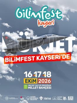 Hürjet ve Türk Yıldızları, 8’inci Bilimfest Kayseri'de, gökyüzü tutkunlarıyla buluşacak