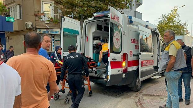 Devrilen motosikletin sürücüsü yaralandı