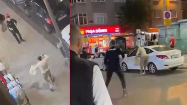 Esenler'de polise bıçakla saldırdığı öne sürülen şüpheli, bacağından vuruldu