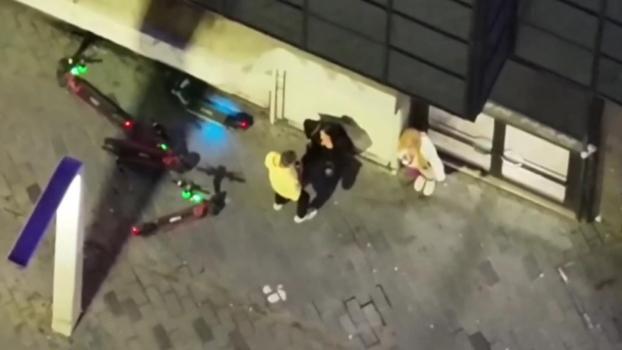 Beyoğlu'nda asayiş denetimi; fuhuş pazarlığı dronla tespit edildi