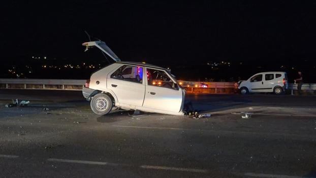 Malatya'da 3 aracın karıştığı kaza; 1'i ağır 4 yaralı