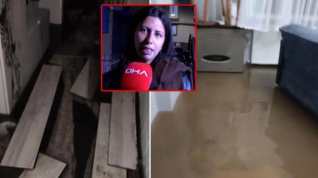 Sultangazi’de bodrum katlarını su bastı; ağlayarak yetkililerden yardım istedi