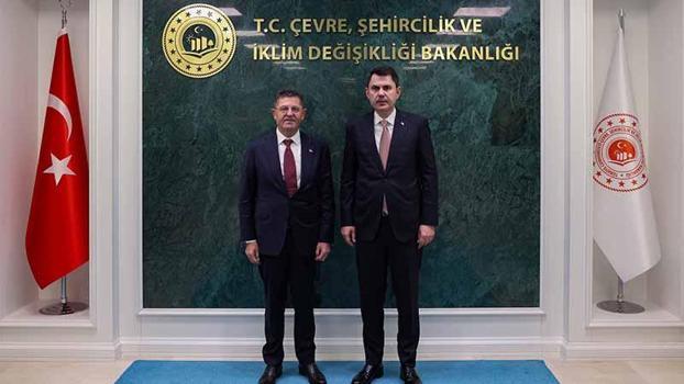 Bakan Kurum, Çekmeköy Belediye Başkanı Çerkez'i kabul etti