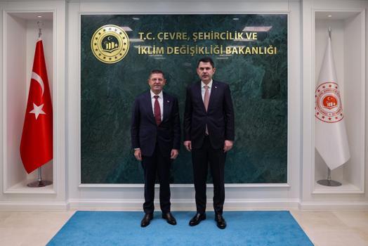 Bakan Kurum, Çekmeköy Belediye Başkanı Çerkez'i kabul etti