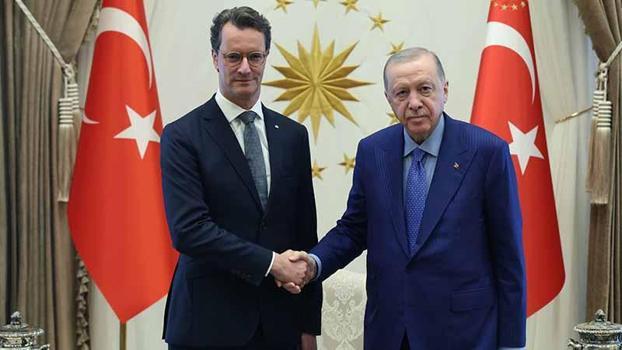 Cumhurbaşkanı Erdoğan, Almanya'nın Kuzey Ren-Vestfalya Eyaleti Başbakanı Wüst'ü kabul etti