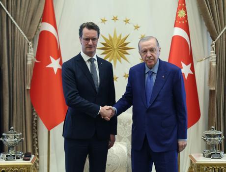 Cumhurbaşkanı Erdoğan, Almanya'nın Kuzey Ren-Vestfalya Eyaleti Başbakanı Wüst'ü kabul etti