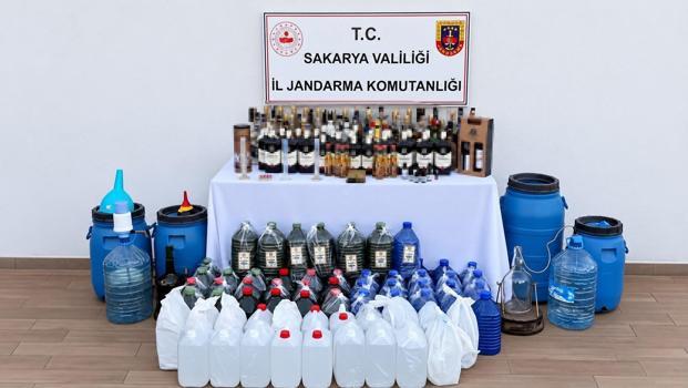 Sakarya'da sahte içki operasyonu