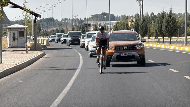 Çocukken taşındıkları İsviçre’den Midyat’a 4 bin 500 kilometre pedal çevirdi