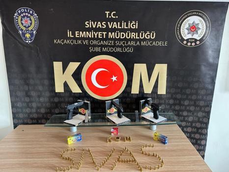 Sivas merkezli 4 ilde silah kaçakçılığı operasyonu: 2 tutuklama